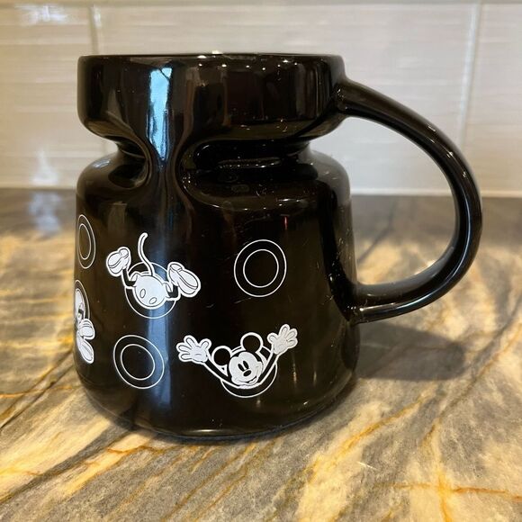 Mickey Mouse Portal Mug Black Ceramic 18oz Coffee Cup High wave Joe Beene - Picture 2 of 6